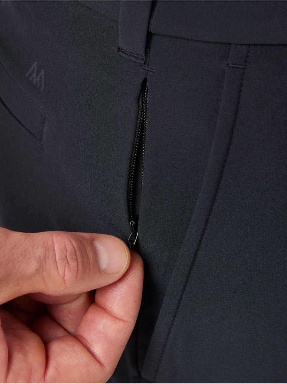 Mizzen Main Helmsman Black Flat Front Performance Shorts 9 inch Inseam - Picture 3 of 6